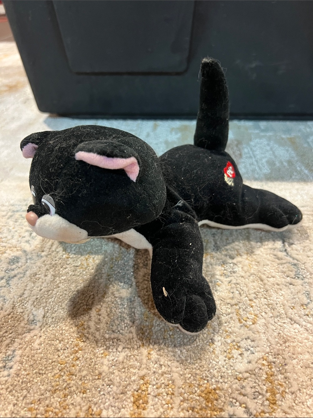 VTG 80's Pound Purries Black Tuxedo Cat 9” Plush Stuffed Soft Toy Tonka z94